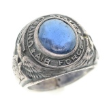 KOREA UNITED STATES AIR FORCE SILVER SIGNET RING