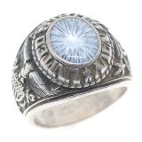 UNITED STATES NAVY STERLING SILVER SIGNET RING