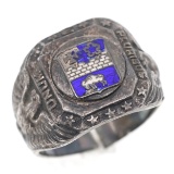 US ARMY 17th INFANTRY REGIMENT SILVER RING