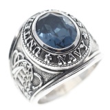 UNITED STATES NAVY STERLING SILVER SIGNET RING