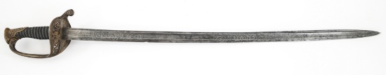 FRENCH M1845 INFANTRY OFFICER SWORD