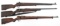 SAVAGE MODEL 19 .22 LR CALIBER RIFLES LOT OF 3