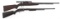 .22 CALIBER RIFLES FOR PARTS OR REPAIR LOT OF TWO