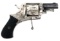 ENGRAVED BELGIAN .32 CAL FOLDING TRIGGER REVOLVER