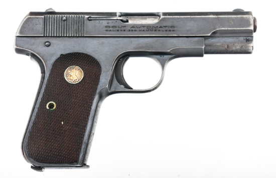 1920 COLT MODEL 1908 POCKET HAMMERLESS .380 PISTOL