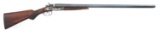T. BARKER 12 GAUGE SIDE BY SIDE HAMMER SHOTGUN