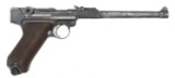 1914 GERMAN ERFURT MODEL P08 ARTILLERY LUGER