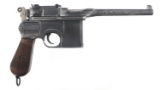 MAUSER C96 COMMERCIAL 7.63MM BROOMHANDLE PISTOL