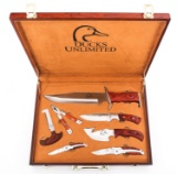 DUCKS UNLIMITED 7 PIECE KNIFE SET