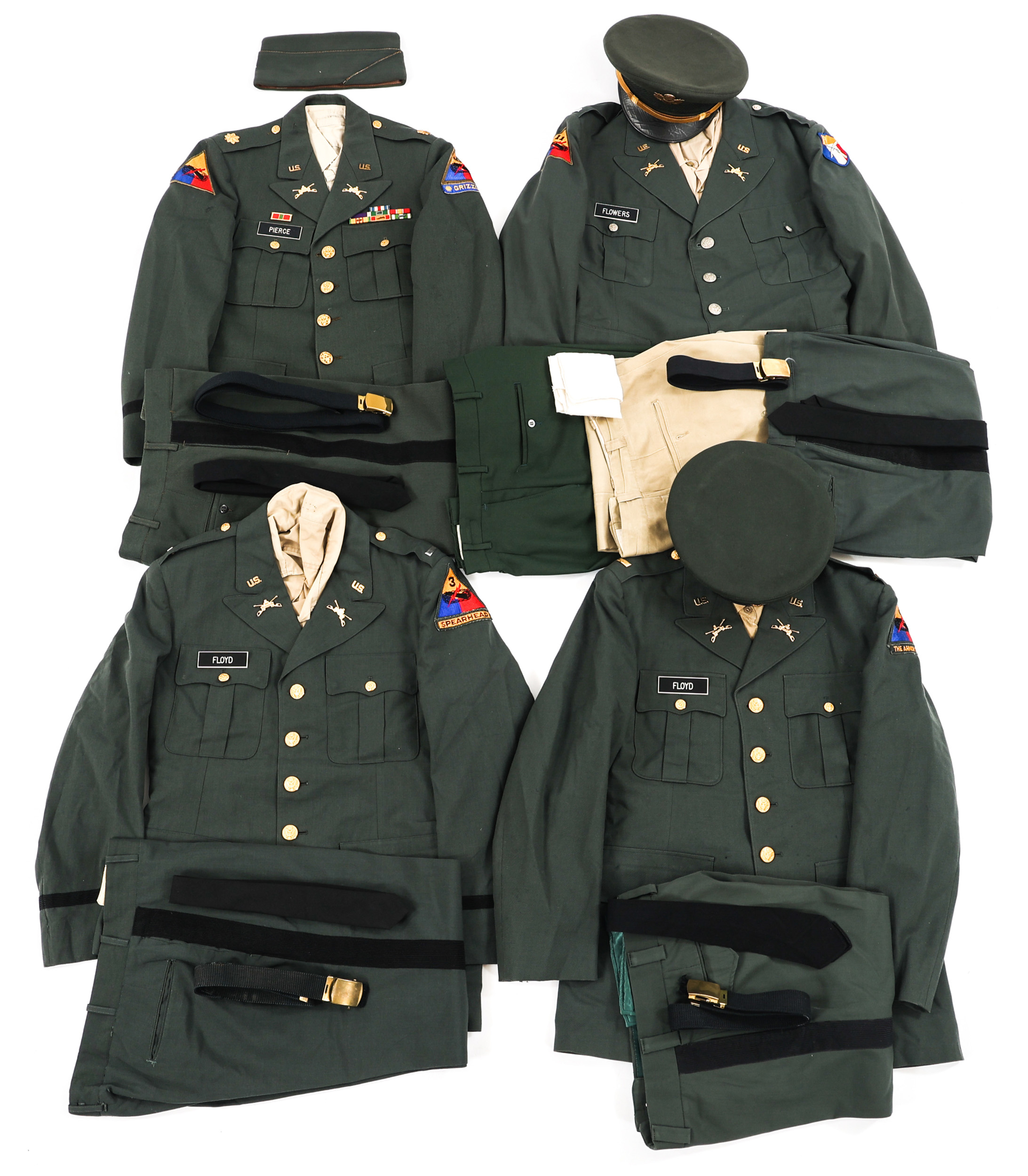 COLD WAR US ARMY GREEN SERVICE UNIFORM LOT OF 4 | Proxibid COLD WAR US ARMY GREEN SERVICE UNIFORM LOT OF 4 | Proxibid
