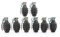 US Mk II DUMMY / TRAINING HAND GRENADES LOT OF 8