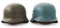 WWII - COLD WAR SPAN M42 & HUNGARIAN M38 HELMETS