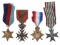 WWI & WWII BRITISH BELGIAN PRUSSIA MILITARY MEDALS