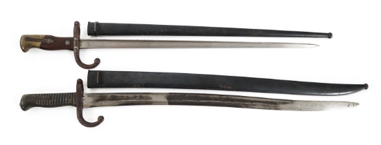 FRENCH M1866 YATAGHAN & M1874 T-BACK BAYONET LOT