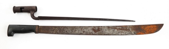 19th C. - SPAN-AM WAR US BAYONET & COLLINS MACHETE