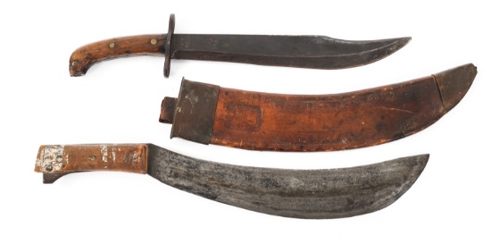SPAN AM - WWI ERA MACHETE AND BOLO KNIFE