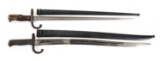 FRENCH M1866 YATAGHAN & M1874 T-BACK BAYONET LOT