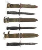 COLD WAR US MILITARY M4 BAYONET LOT OF 3
