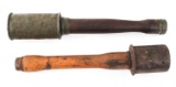 WWI - WWII GERMAN M15 & M24 STICK GRENADE LOT OF 2