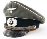 WWII GERMAN HEER INFANTRY OFFICER VISOR CAP