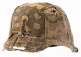WWII GERMAN M42 HELMET WITH SS PLANE TREE COVER