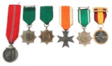 WWII GERMAN SERVICE MEDALS LOT OF 6