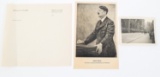 WWII GERMAN ADOLF HITLER STATIONARY & PHOTOS