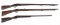 CONVERSION MUSKETS FOR PARTS OR REPAIR - LOT OF 3