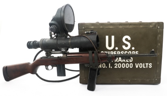 US INLAND M3 CARBINE WITH M2 INFRARED SNIPERSCOPE