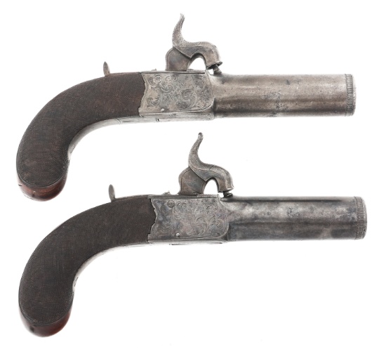 BLISSETT .75 CAL PERCUSSION BELT PISTOL PAIR