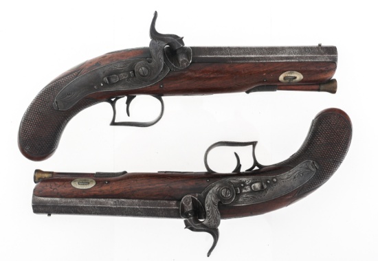 LONDON .52 CALIBER PERCUSSION PISTOL PAIR