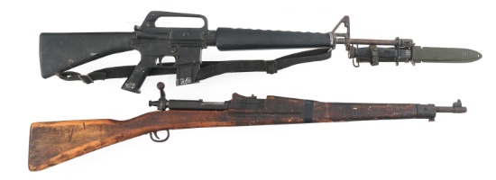 US DUMMY TRAINING RIFLES & BAYONET