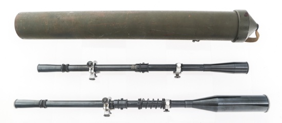 J.W. FECKER TARGET RIFLE SCOPE LOT OF 2