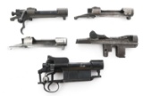 MILITARY RIFLE RECEIVERS LOT OF 5