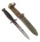 WWII US M3 FIGHTING KNIFE By IMPERIAL W/ SCABBARD