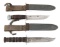 WWII US NAVY MK2 & RH - 36 KNIVES By R.C.C. & PAL