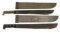 WWII US & BELGIAN MADE M1942 MACHETE LOT OF 2