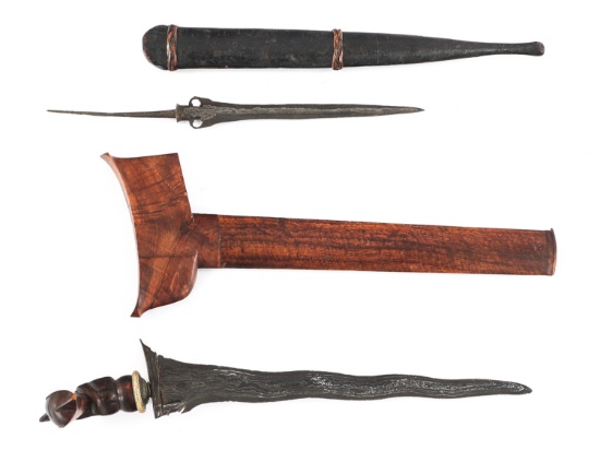 LATE 19th C. SOUTHEAST ASIAN DAGGER LOT OF 2