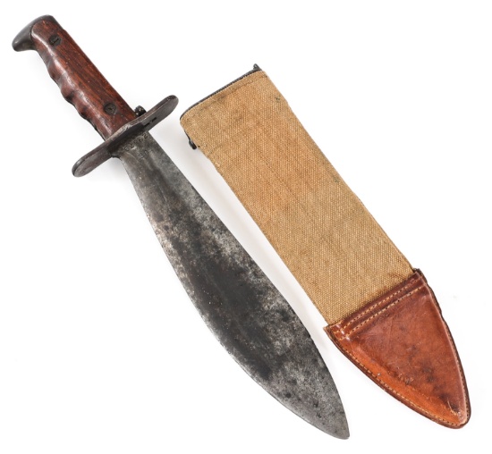 WWI US ARMY MODEL 1910 BOLO KNIFE & SCABBARD