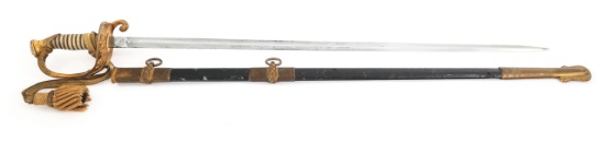 EARLY 20th C. US NAVY M1852 OFFICER DRESS SWORD