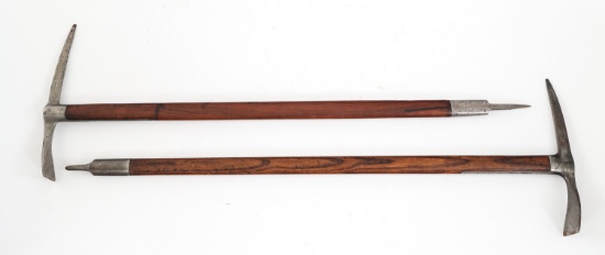 WWII GERMAN MOUNTAIN TROOPS ICE AXE LOT OF 2