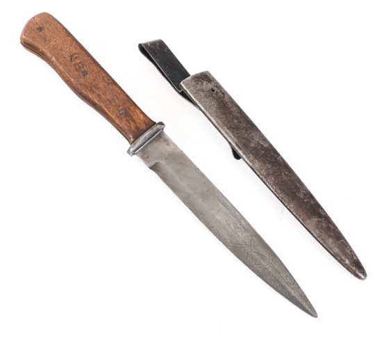 WWII GERMAN LUFTWAFFE BOOT KNIFE W/ SCABBARD