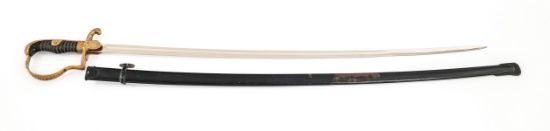 WWII GERMAN ARMY OFFICER DOVE HEAD DRESS SWORD