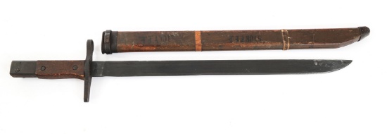 WWII JAPANESE TYPE 30 ARISAKA BAYONET & SCABBARD