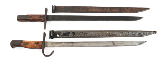 WWII IMPERIAL JAPANESE TYPE 30 BAYONET LOT OF 2