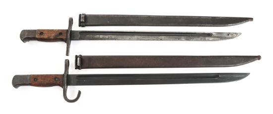 WWII IMPERIAL JAPANESE TYPE 30 BAYONET LOT OF 2