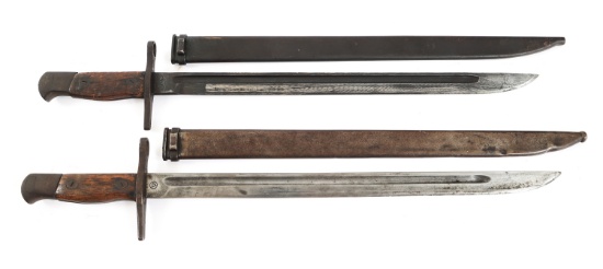 WWII IMPERIAL JAPANESE TYPE 30 BAYONET LOT OF 2