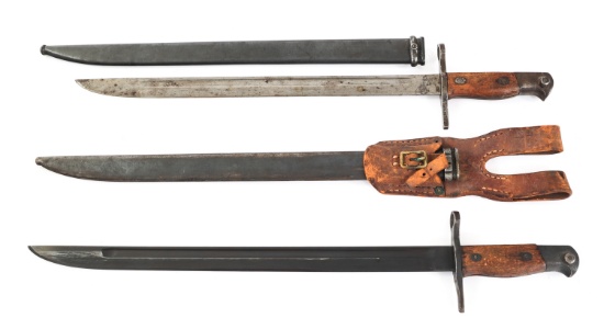 WWII IMPERIAL JAPANESE TYPE 30 BAYONET LOT OF 2