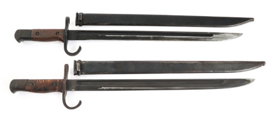 WWII IMPERIAL JAPANESE TYPE 30 BAYONET LOT OF 2