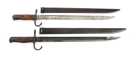 WWII IMPERIAL JAPANESE TYPE 30 BAYONET LOT OF 2